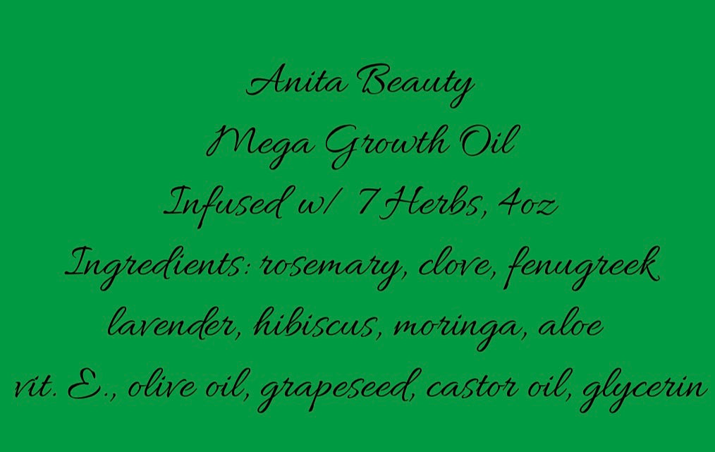 Anita Beauty Mega Growth Oil (4oz)