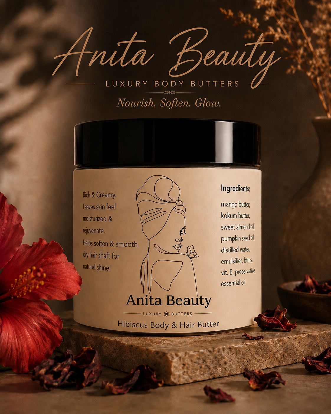 Hibiscus Body & Hair Butter