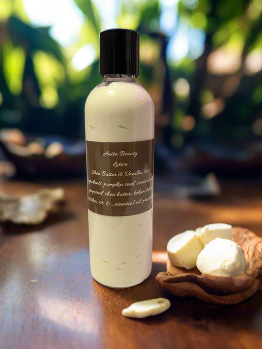 Anita Beauty Body Lotion, Shea Butter & Vanilla (12oz)